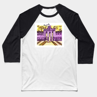 Yellow - Purple Brussels Baseball T-Shirt